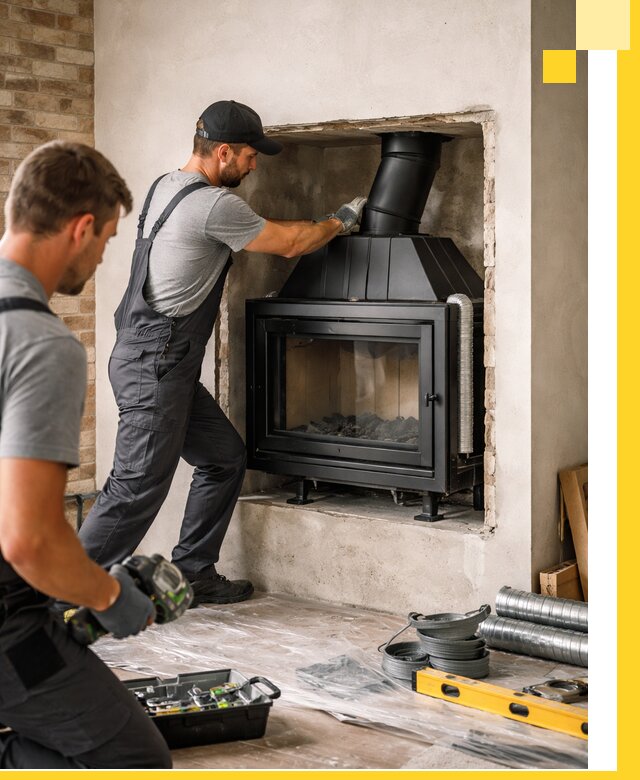 Установка каминных топок в Арзамасе: монтаж, подключение