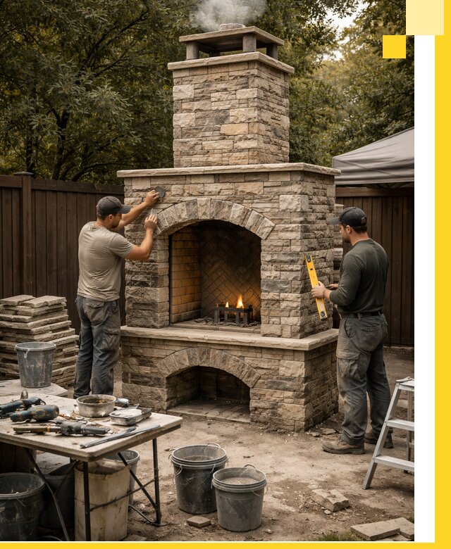 Проектирование и установка уличных каминов в Арзамасе