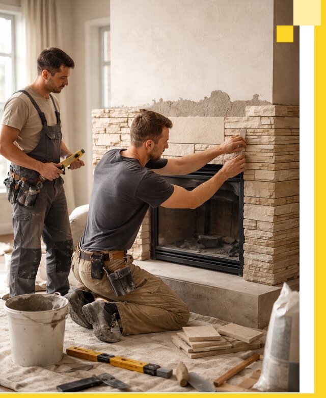 Установка и монтаж каминов для загородного дома в Арзамасе