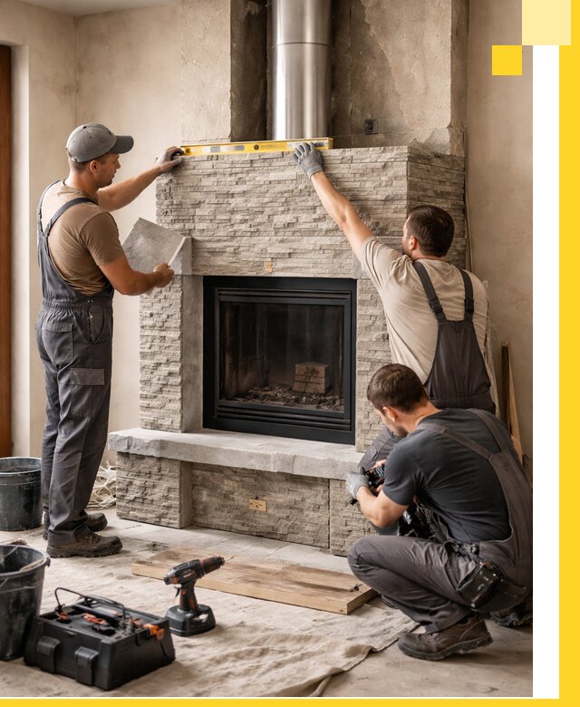 Профессиональный монтаж каминов под ключ в Арзамасе для дома