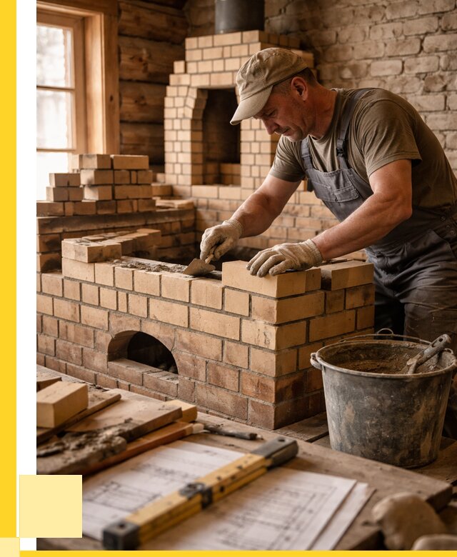 Кладка печей из кирпича в Арзамасе цены от 32583 р. - ЭриданРзм