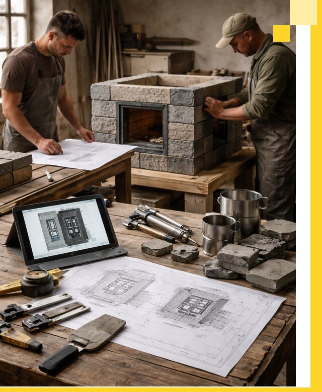 Разработка проектов печей с согласованием и монтажом в Арзамасе