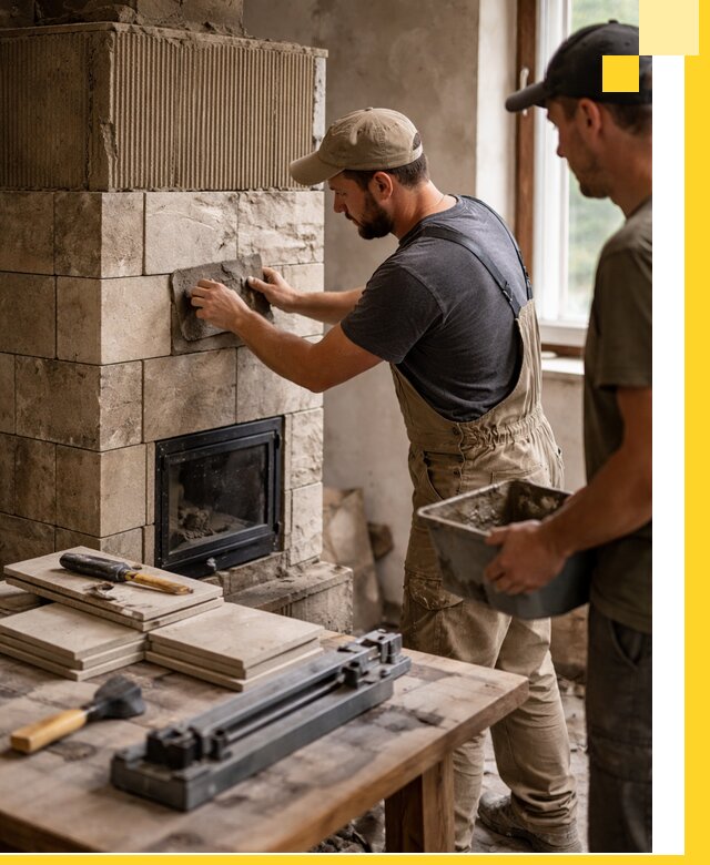 Профессиональная облицовка печей в Арзамасе: керамика и камень