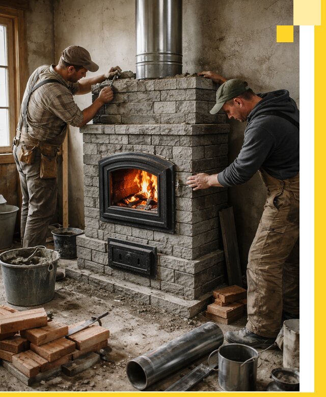 Производство, поставка и монтаж дровяных печей в Арзамасе