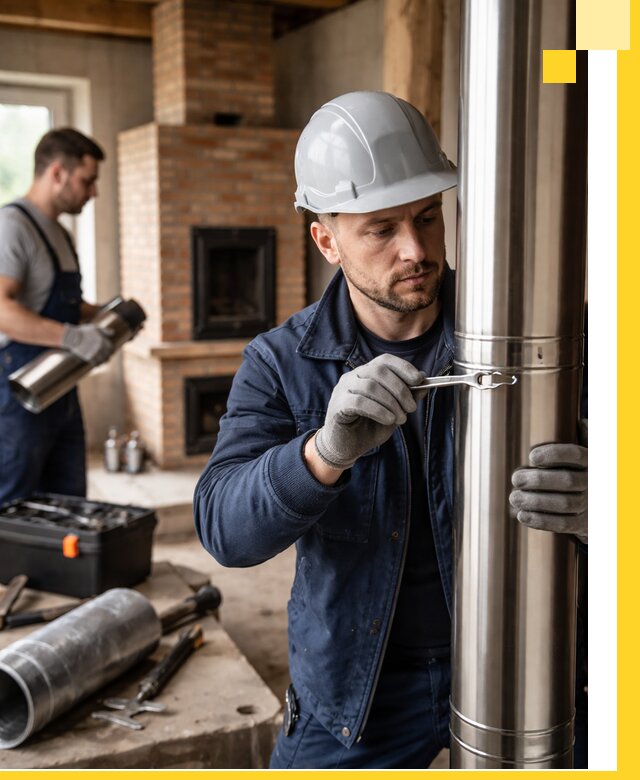 Профессиональный монтаж дымоходов для печей в Арзамасе