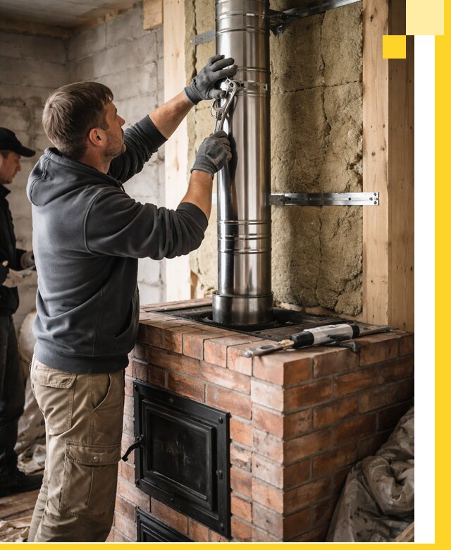 Изготовление и монтаж печей и дымоходов под ключ в Арзамасе
