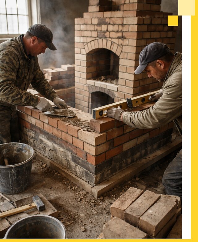 Изготовление и монтаж печей и каминов из кирпича в Арзамасе