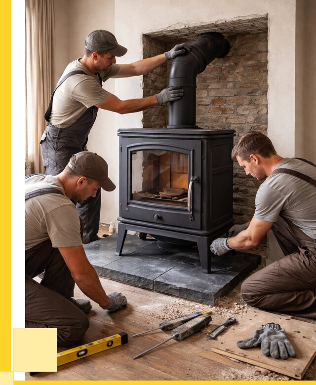 Монтаж печи камина в частном доме в Арзамасе от 27153 р. | ЭриданРзм
