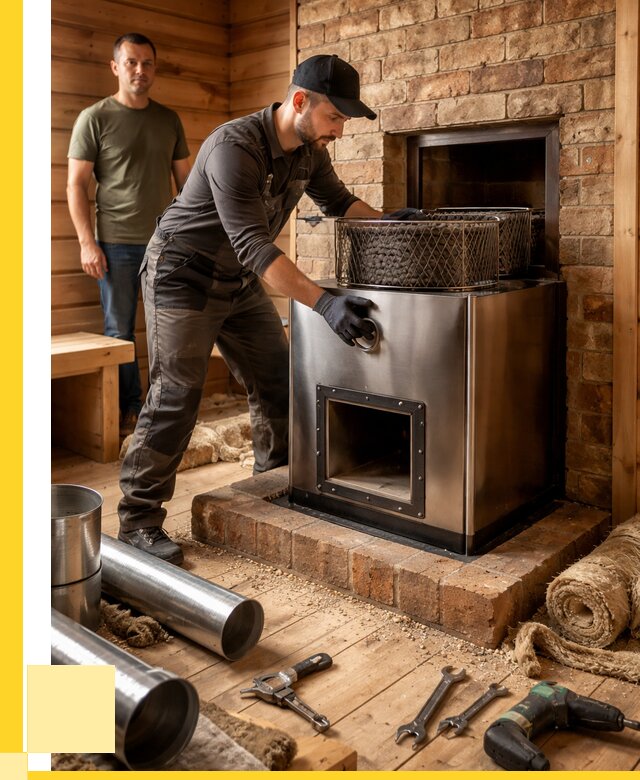 Монтаж банных печей под ключ в Арзамасе от 19550 р., ЭриданРзм