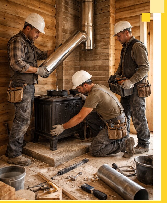 Профессиональный монтаж банных печей и дымоходов в Арзамасе