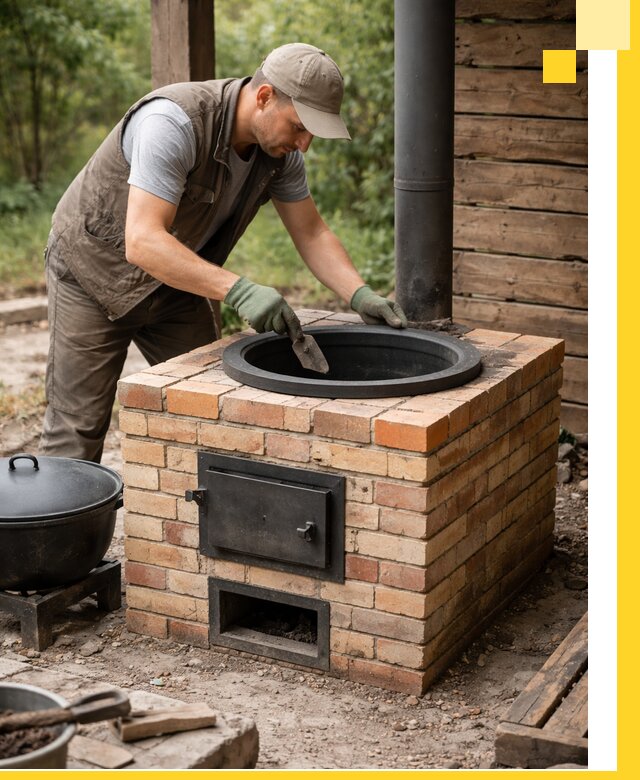 Изготовление и установка печей для казана в Арзамасе под ключ