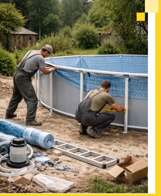 Установка и монтаж каркасных бассейнов в Арзамасе под ключ