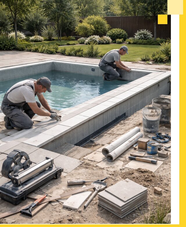 Строительство открытых бассейнов под ключ в Арзамасе профессионально