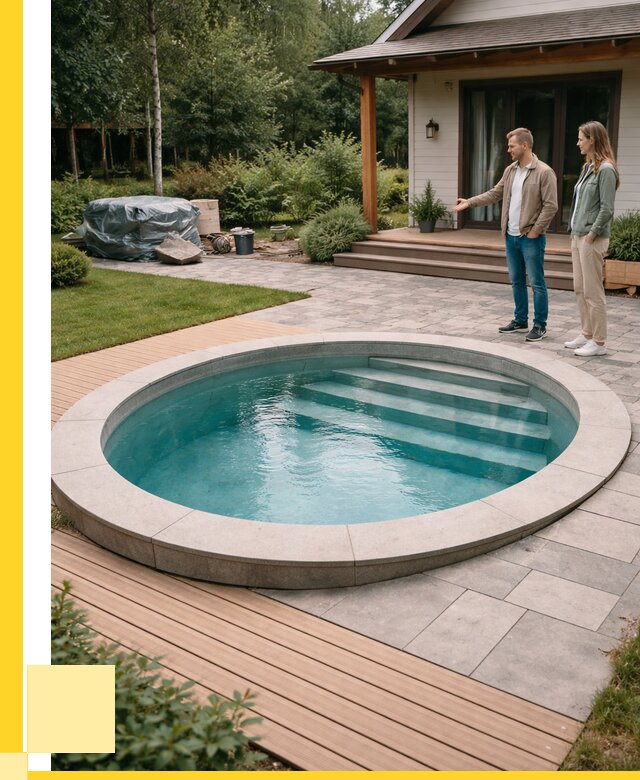 Бассейн на даче под ключ в Арзамасе от 217220 р., ЭриданРзм