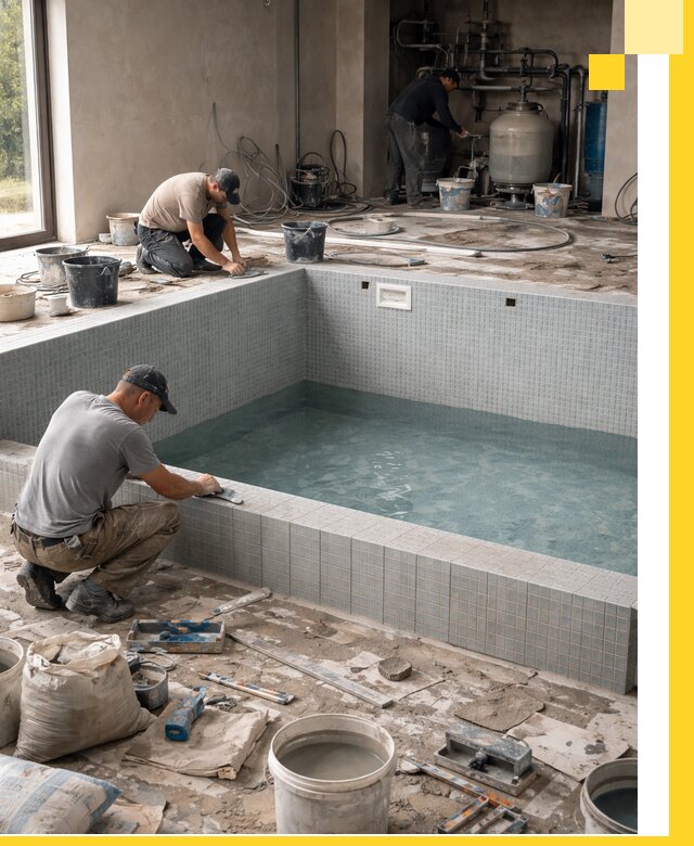 Строительство и монтаж бассейнов в помещении в Арзамасе