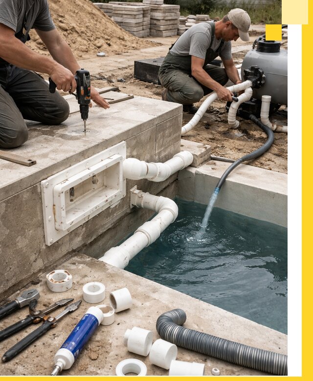 Строительство скиммерных бассейнов под ключ в Арзамасе