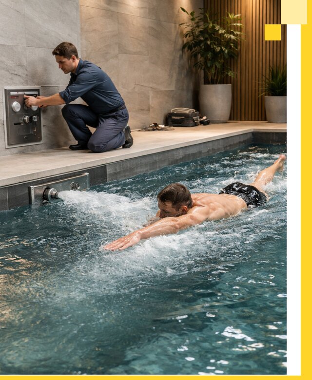 Проектирование и монтаж бассейнов с противотоком в Арзамасе