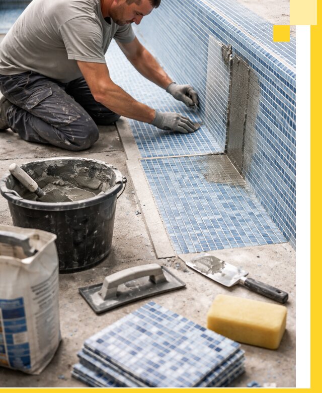 Укладка и ремонт мозаики для бассейнов под ключ в Арзамасе