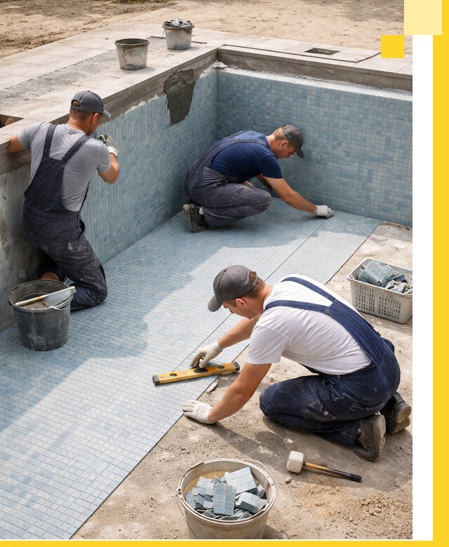 Укладка и установка плитки для бассейнов под ключ в Арзамасе