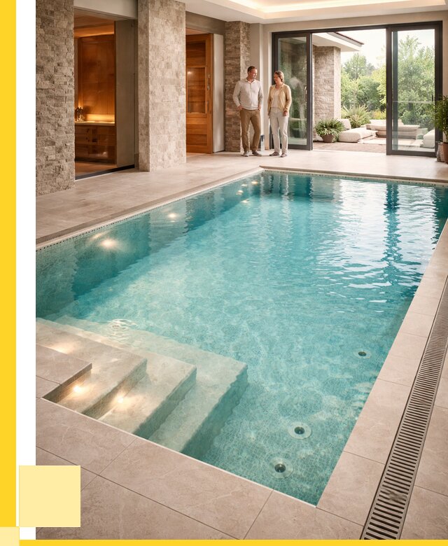 Бассейн во дворе в Арзамасе: проект, отделка от 1303320 р. | ЭриданРзм