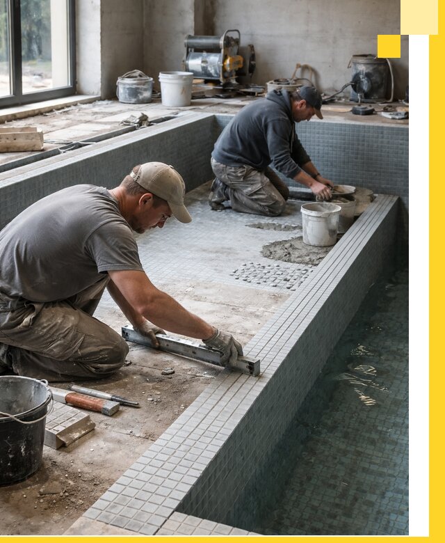 Строительство бассейна в частном доме в Арзамасе под ключ