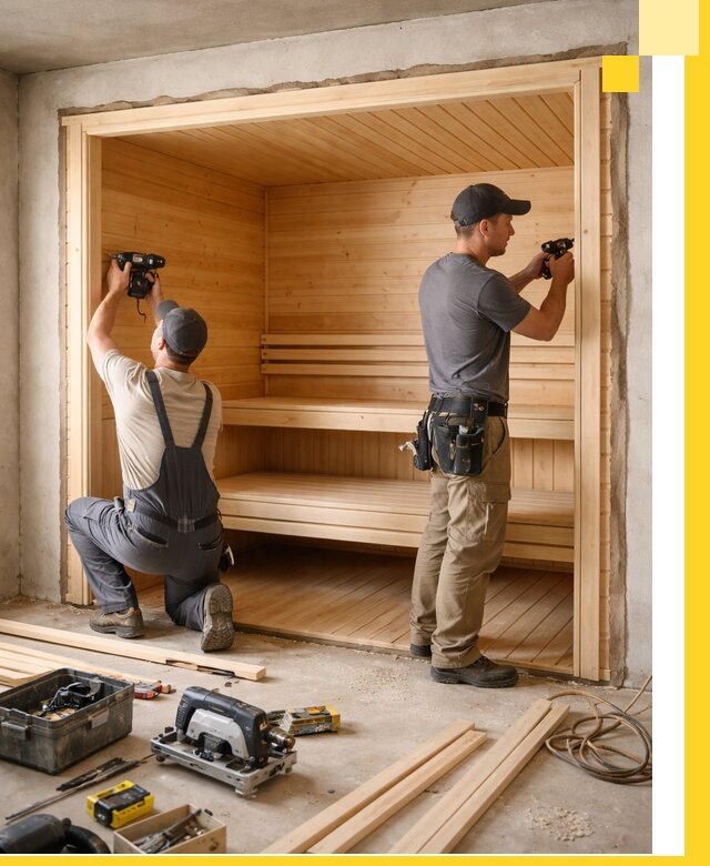 Монтаж саун под ключ в Арзамасе — проектирование и установка