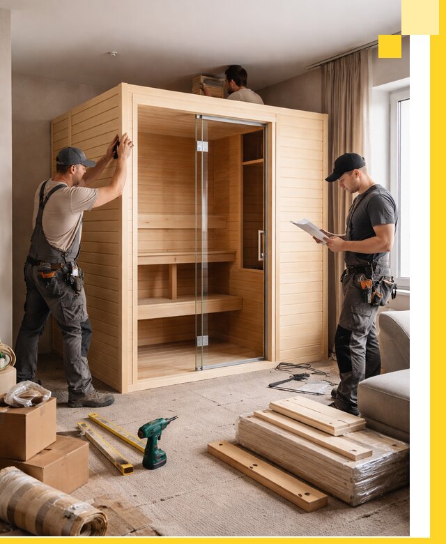 Установка и благоустройство саун в квартире в Арзамасе