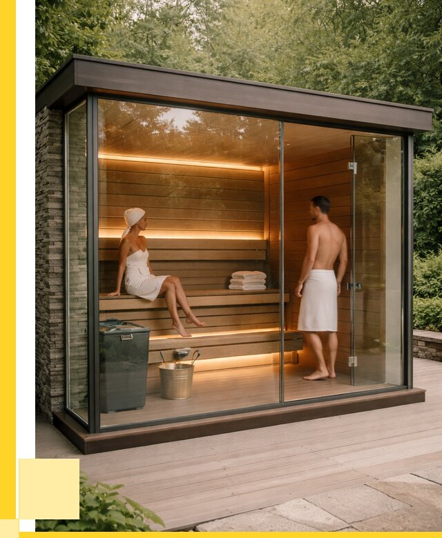 Сауна стеклянная и двери для сауны в Арзамасе от 271525 р. | ЭриданРзм