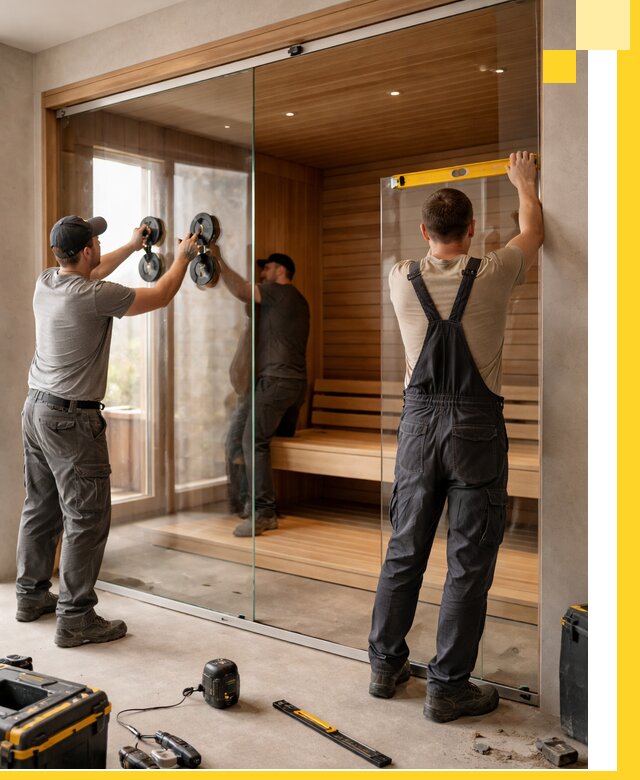 Производство и монтаж стеклянных саун под ключ в Арзамасе