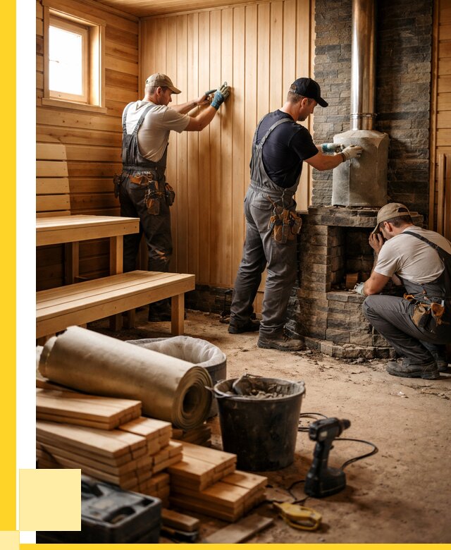 Ремонт бань под ключ в Арзамасе от 48875 р. | ЭриданРзм