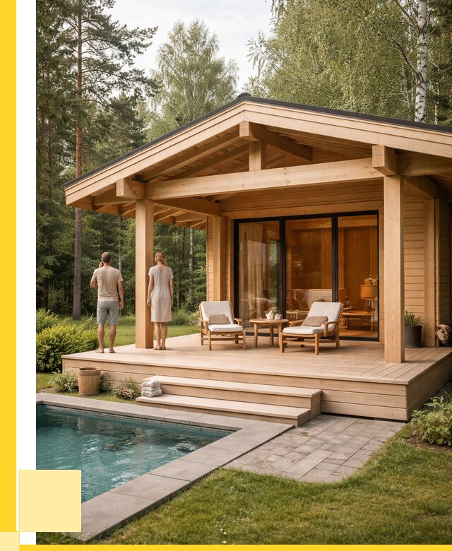 Бани с террасой под ключ в Арзамасе от 651660 р. | ЭриданРзм