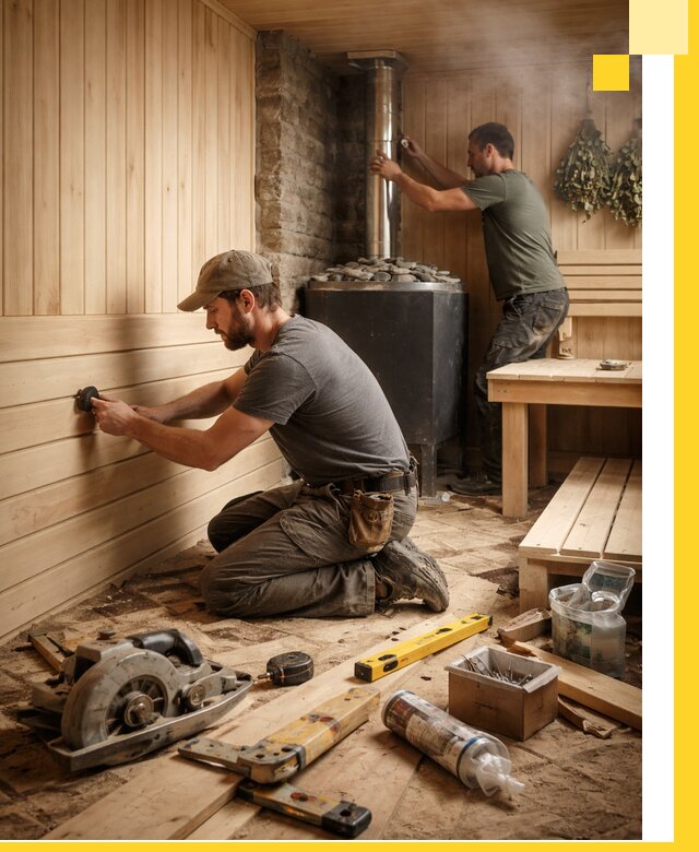 Полное строительство и оснащение парных под ключ в Арзамасе