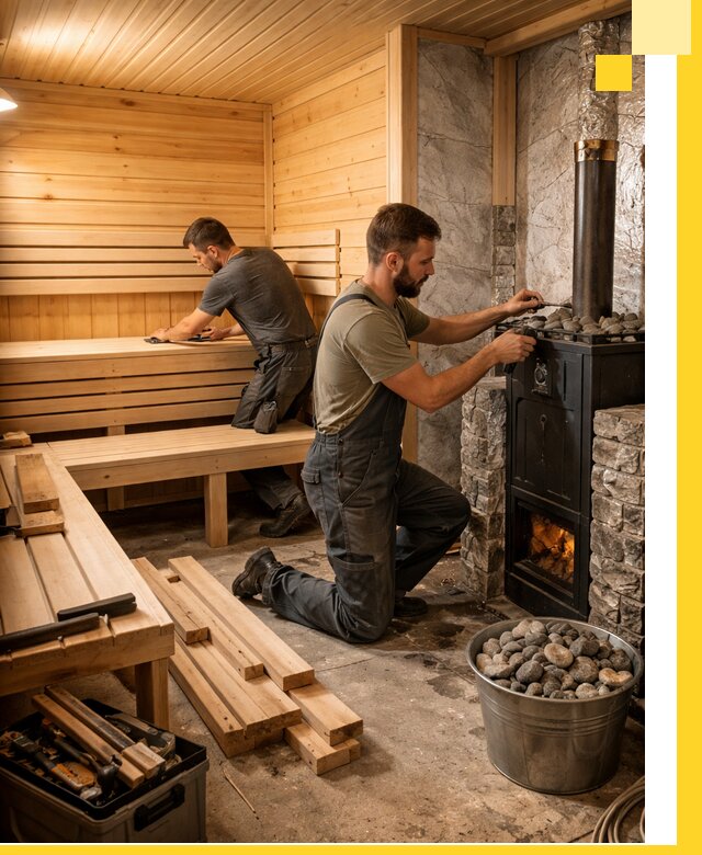 Дизайн и строительство интерьеров бань под ключ в Арзамасе