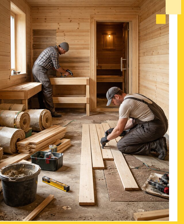 Индивидуальный проект бани с комнатой отдыха под ключ в Арзамасе