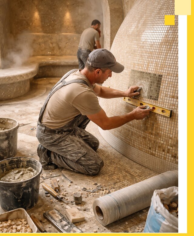 Хамам под ключ в Арзамасе: проектирование, строительство, отделка