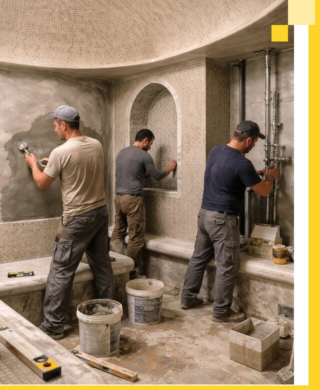 Профессиональный монтаж хамамов под ключ в Арзамасе с гарантией