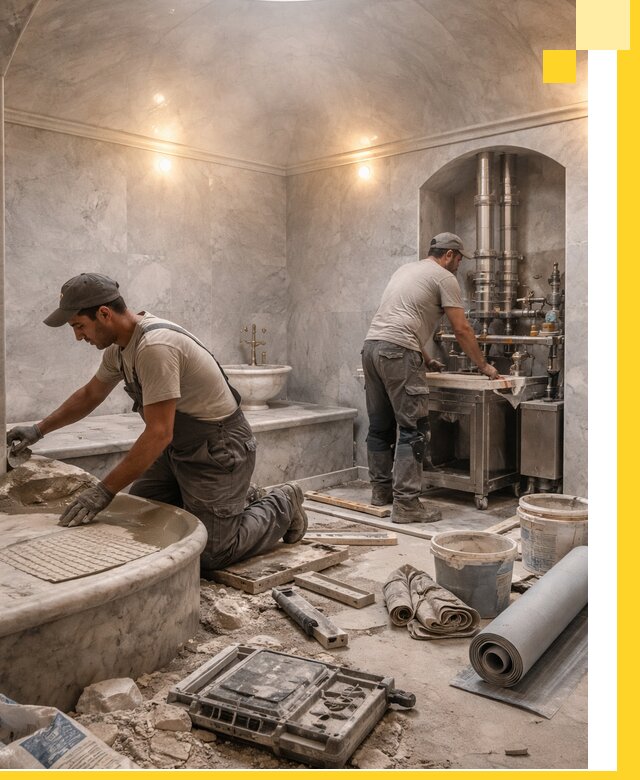 Строительство турецких бань хаммам под ключ в Арзамасе