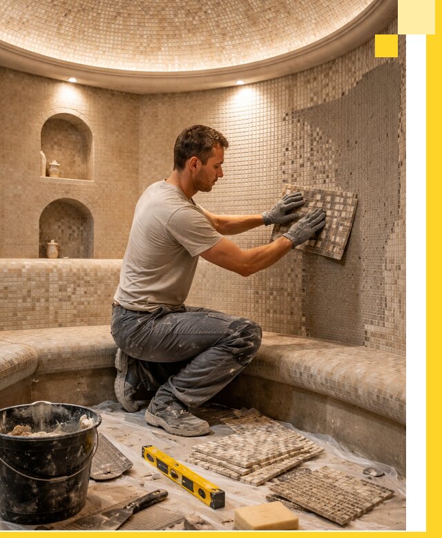 Устройство и монтаж домашнего хамама под ключ в Арзамасе