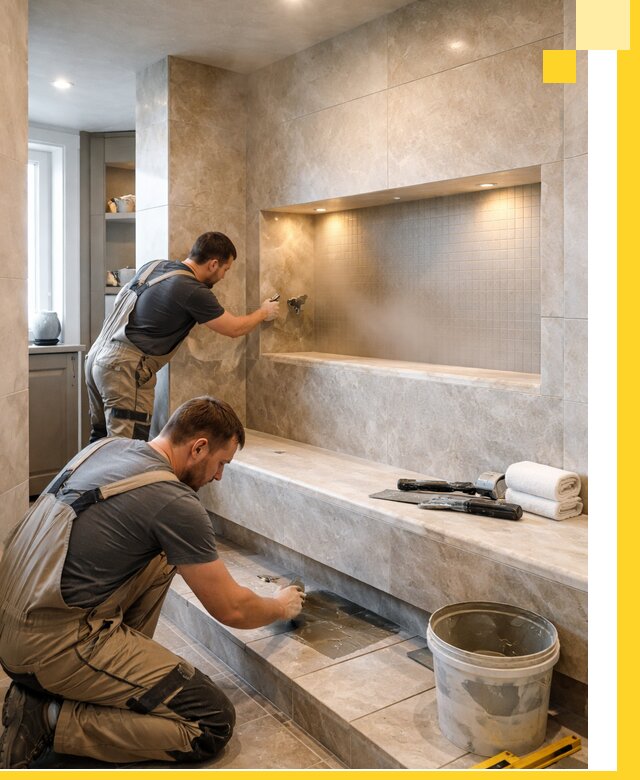 Профессиональное строительство хамама в квартире в Арзамасе