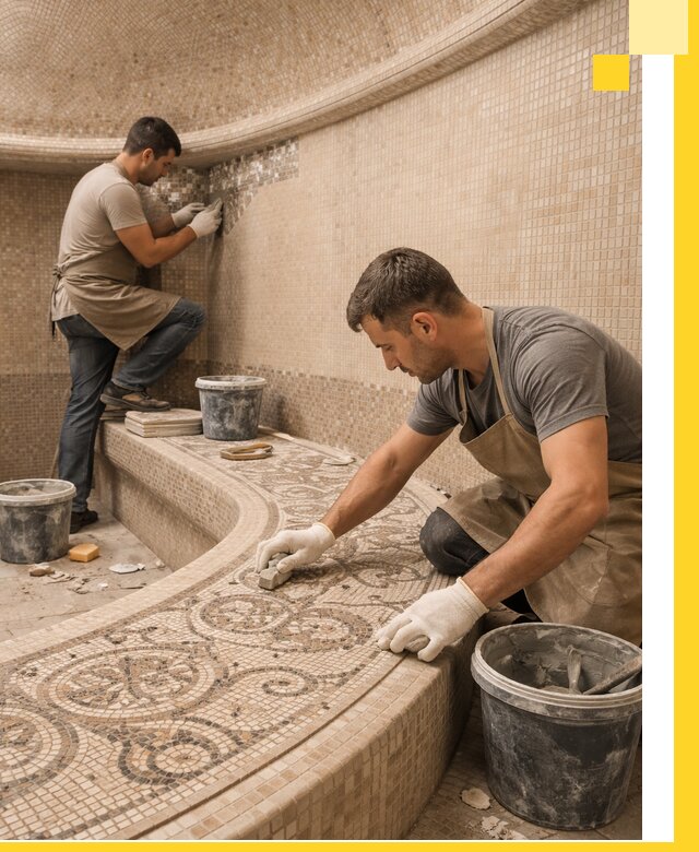 Плитка для хамама в Арзамасе, укладка, подбор и поставка