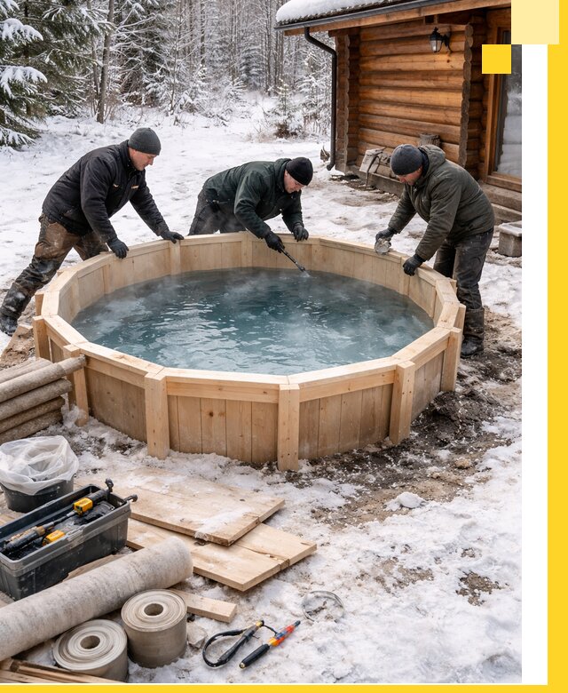 Изготовление и установка ледяных купелей под ключ в Арзамасе